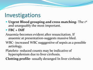 Upper git bleeding | PPTX