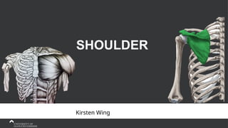 SHOULDER
Kirsten Wing
 