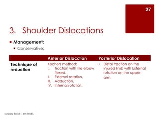 Distal Traction Rotation Fractures and Dislocations of Upper Limb | PPTX