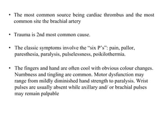 Diminished Hand Sign upper limb ischemia ppt.pptx
