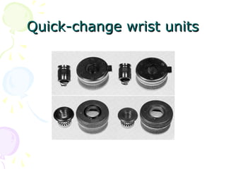Quick-change wrist unitsQuick-change wrist units
 