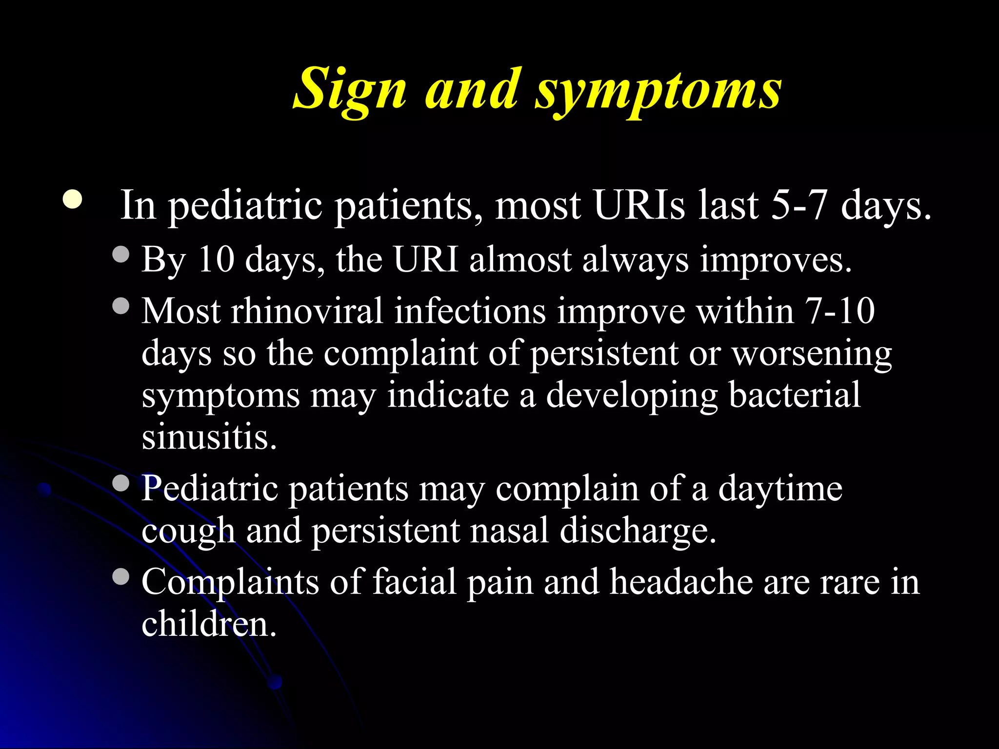 Upper respiratory infections in children | PPT