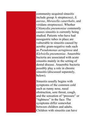 Upper Respiratory Infections