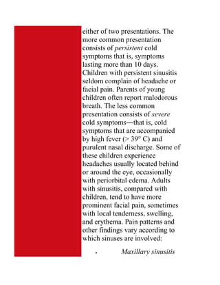 Upper Respiratory Infections