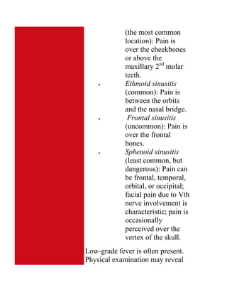 Upper Respiratory Infections