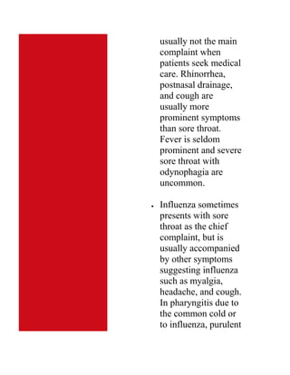 Upper Respiratory Infections