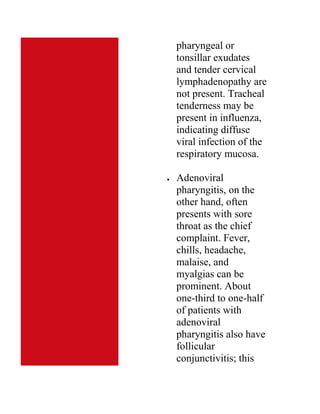 Upper Respiratory Infections