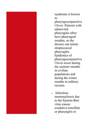 Upper Respiratory Infections
