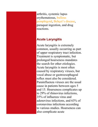 Upper Respiratory Infections