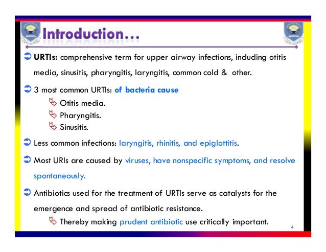 Upper respiratory tract infections Upper respiratory tract infections
