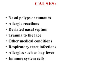 • An immune system disorder, such as
HIV/AIDS or cystic fibrosis
• Hay fever or another allergic condition that
affects yo...