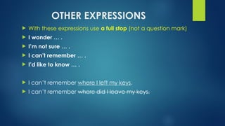 Comprehensive English Vocabulary and Question Formation Guide | PPTX