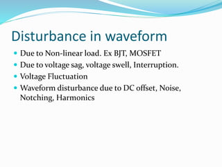 Interruption Waveform UPQC ppt main | PPTX