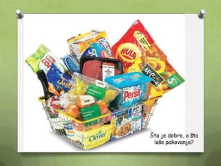 Šta je dobro, a šta
loše pakovanje?
 