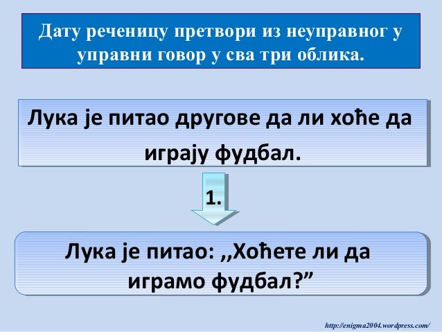 Upravni i neupravni govor