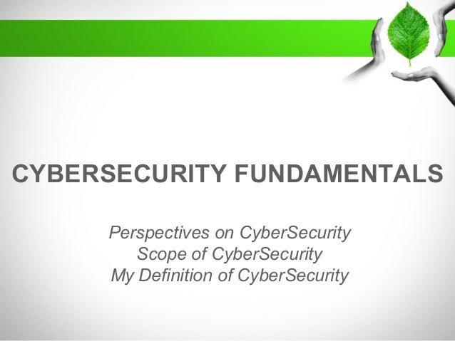 Cyber Security Fundamentals