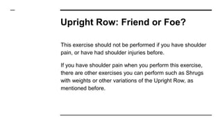 Upright Row | PPTX