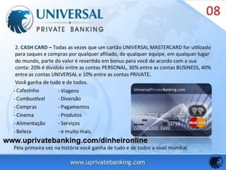 Universal private banking MMN - Apresentação