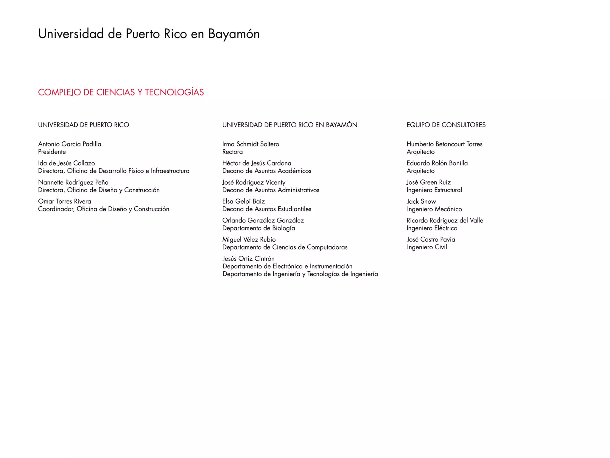 UPR Bayamón Campus Science & Technology Complex