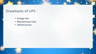 Ups and burglar alarm