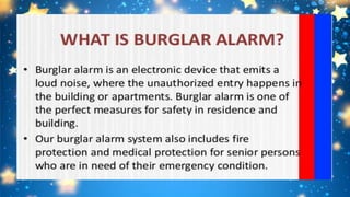 Ups and burglar alarm