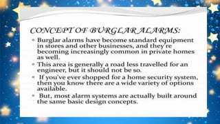 Ups and burglar alarm