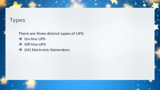 Ups and burglar alarm