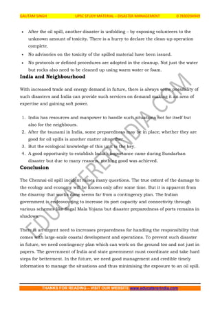 Upsc disaster management | PDF