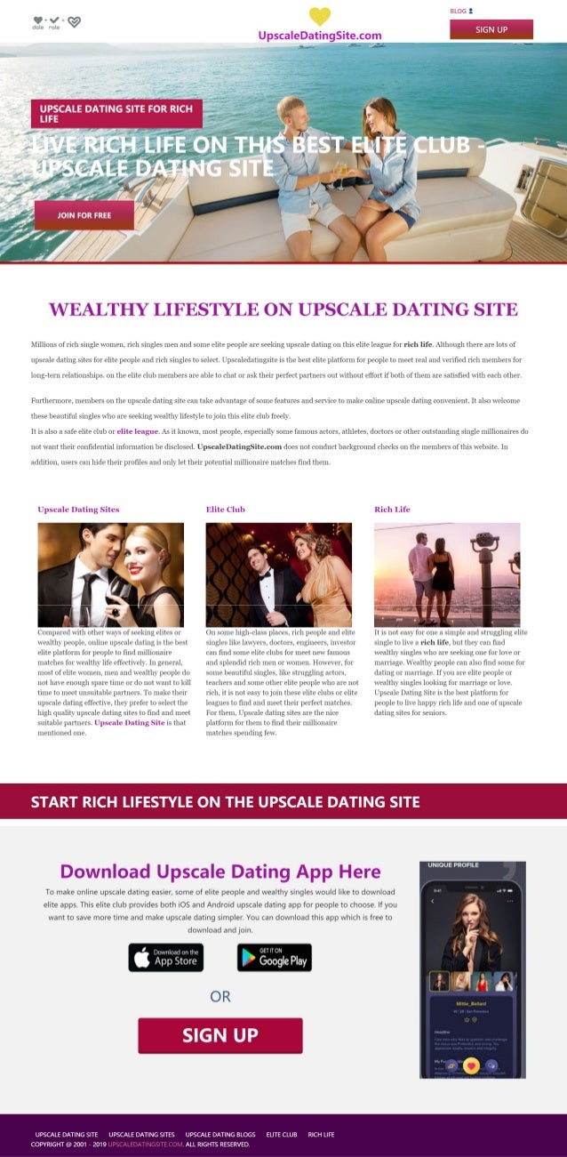 Upscale dating websites Upscale dating websites