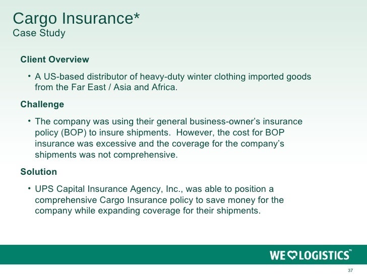 Cargo insurance claims case studies