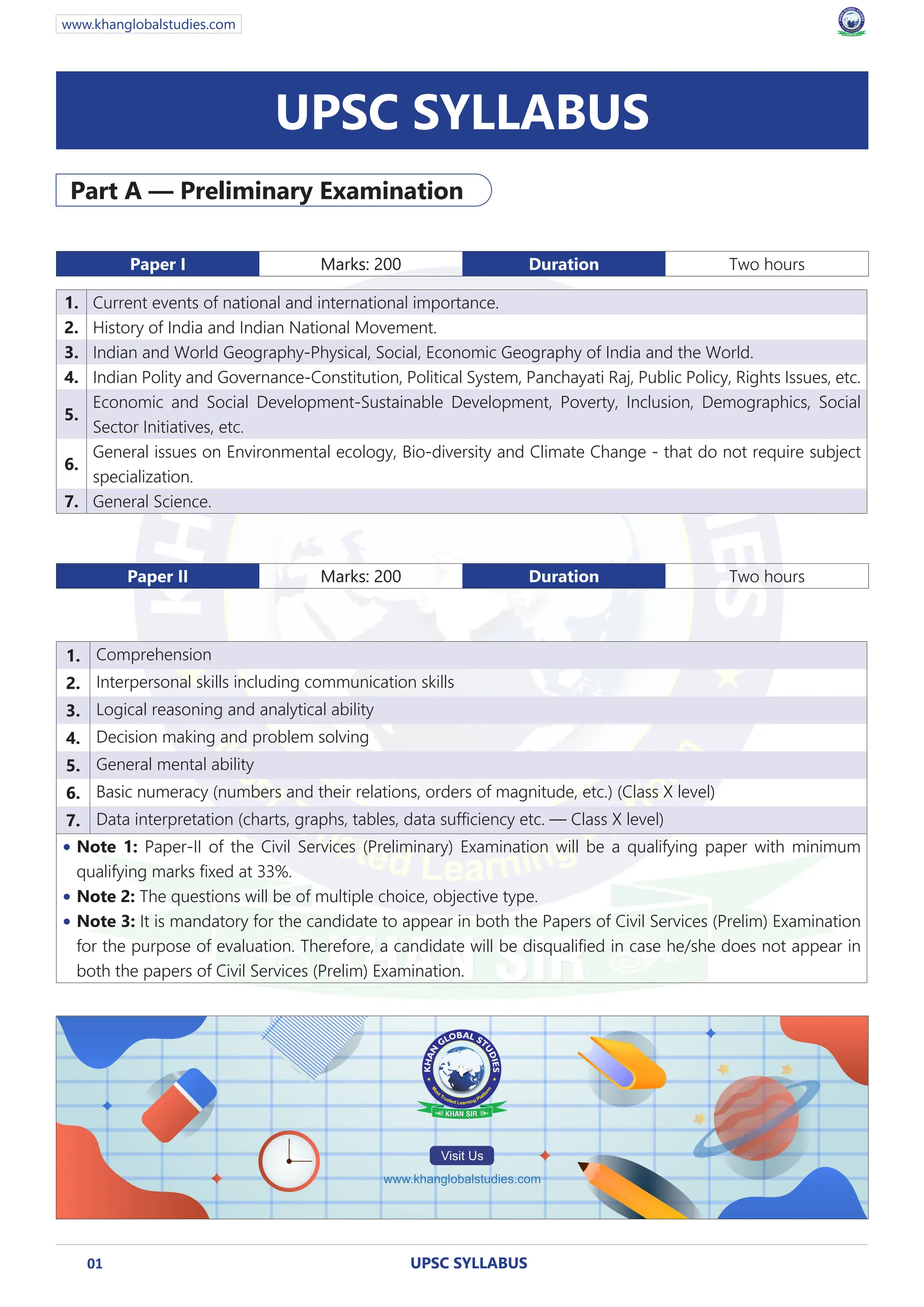 upsc syllabus hindi with Khan Global Studies | PDF | Political Issues ...