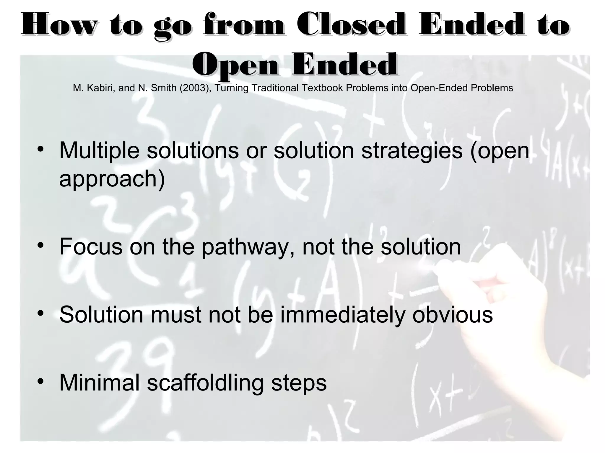 Upside-down Problem Solving | PPT