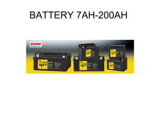 BATTERY 7AH-200AH
 
