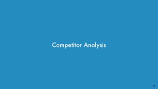 Competitor Analysis
16
 