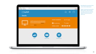 24
After selecting the course they want, they
can then view more details about it.
Students* can then opt to pay using three
different methods. These are through a
loan, adding a credit card to cover other
expenses or they can opt to pay the
amount in full.
§
 
