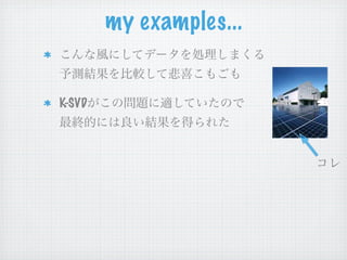 my examples...


K-SVD
 