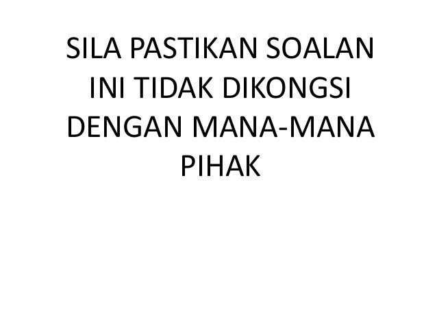 Soalan Ramalan Matematik Upsr2014