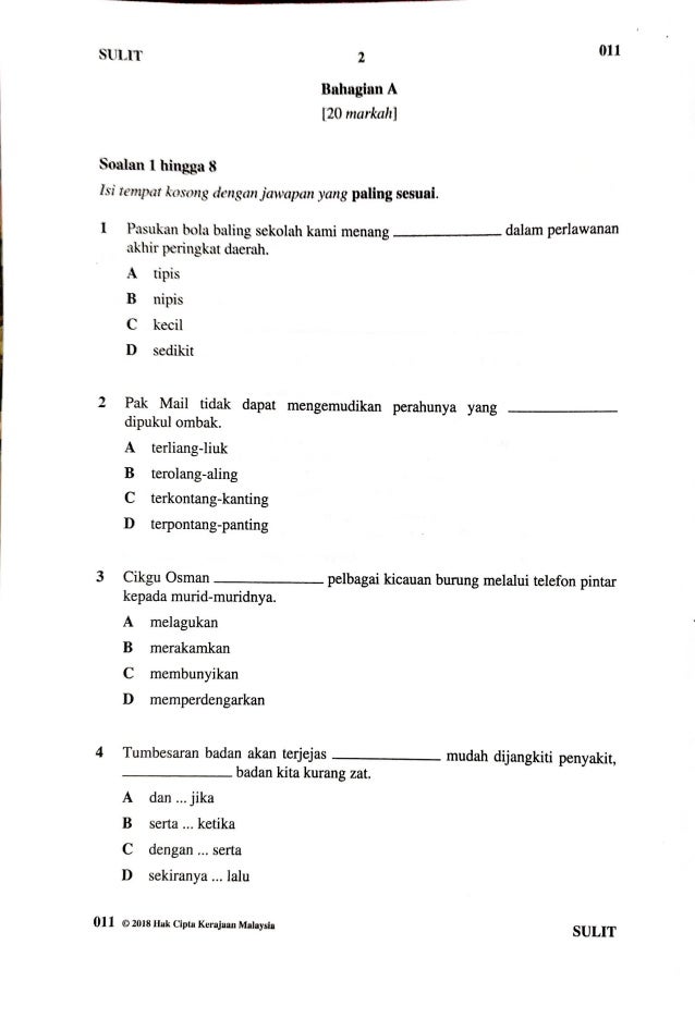 Upsr Bm Pemahaman A 2018 Cg Rosafandi