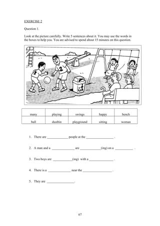 upsr english paper 2 section 1 worksheets for weaker pupils