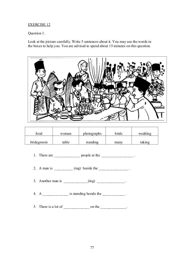 upsr english paper 2 section 1 worksheets for weaker pupils