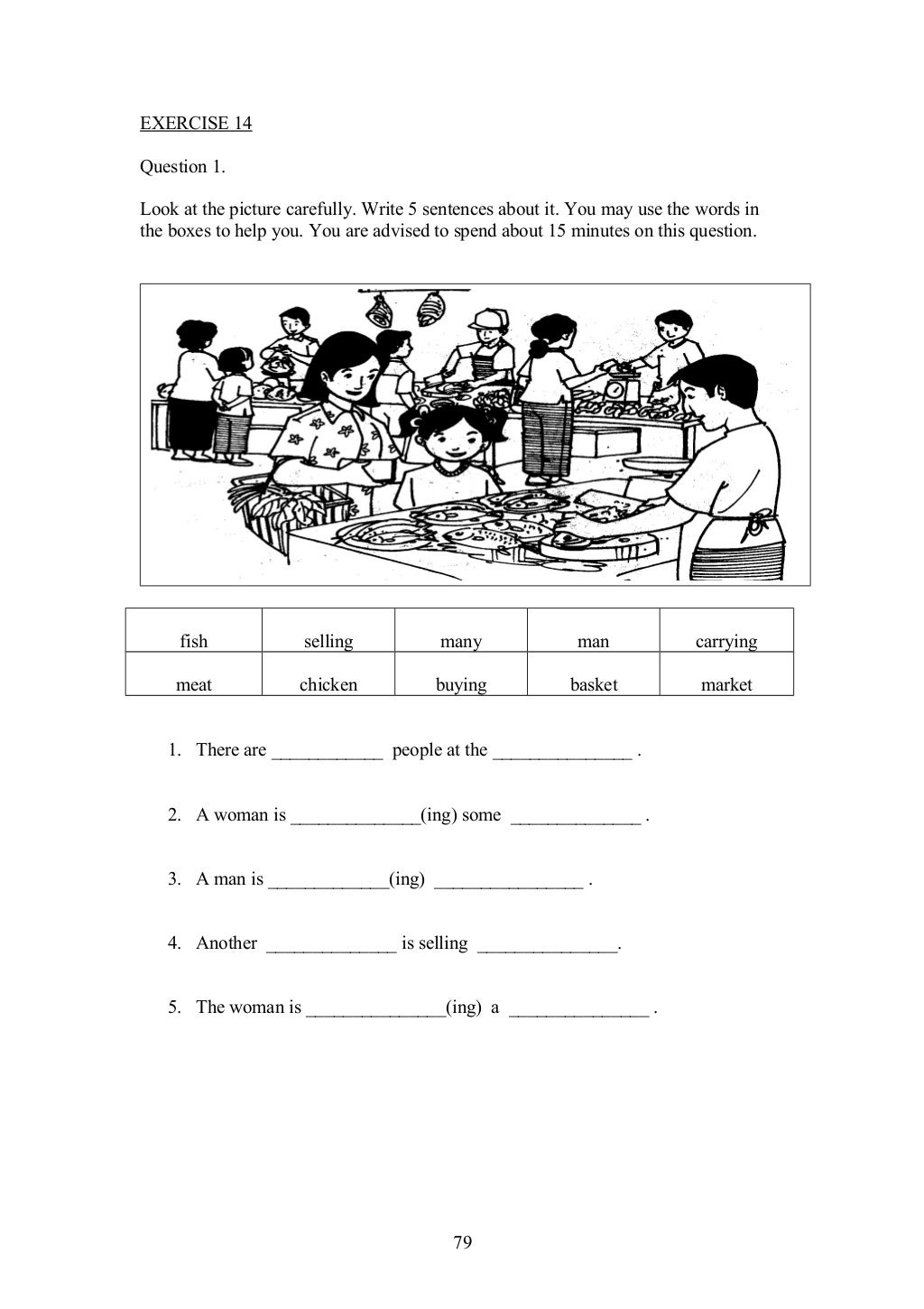 upsr english paper 2 section 1 worksheets for weaker pupils