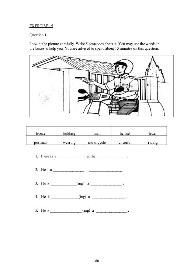 upsr english paper 2 section 1 worksheets for weaker pupils