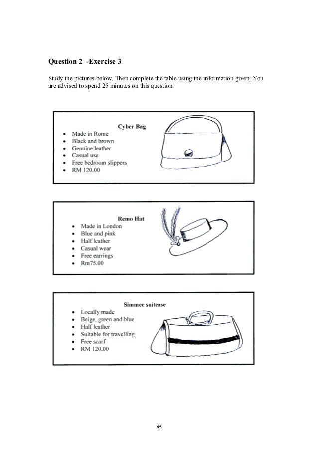 Upsr english paper 2 - section 2 - worksheets for weaker 