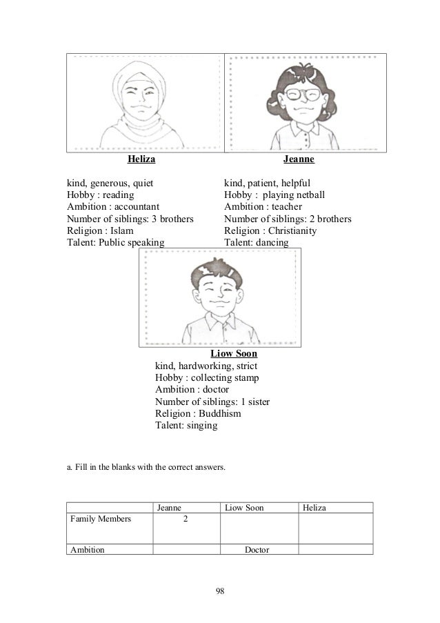 upsr english paper 2 section 2 worksheets for weaker pupils