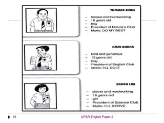 15 UPSR English Paper 2 
 
