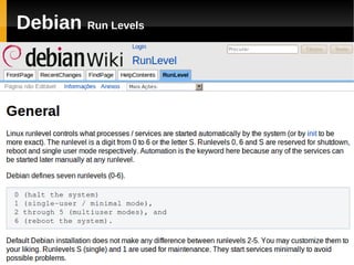 Debian Run Levels
 