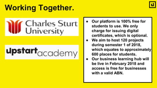 Upstart academy presentation (CSU - Albury)