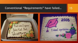Conventional “Requirements” have failed… 15
 