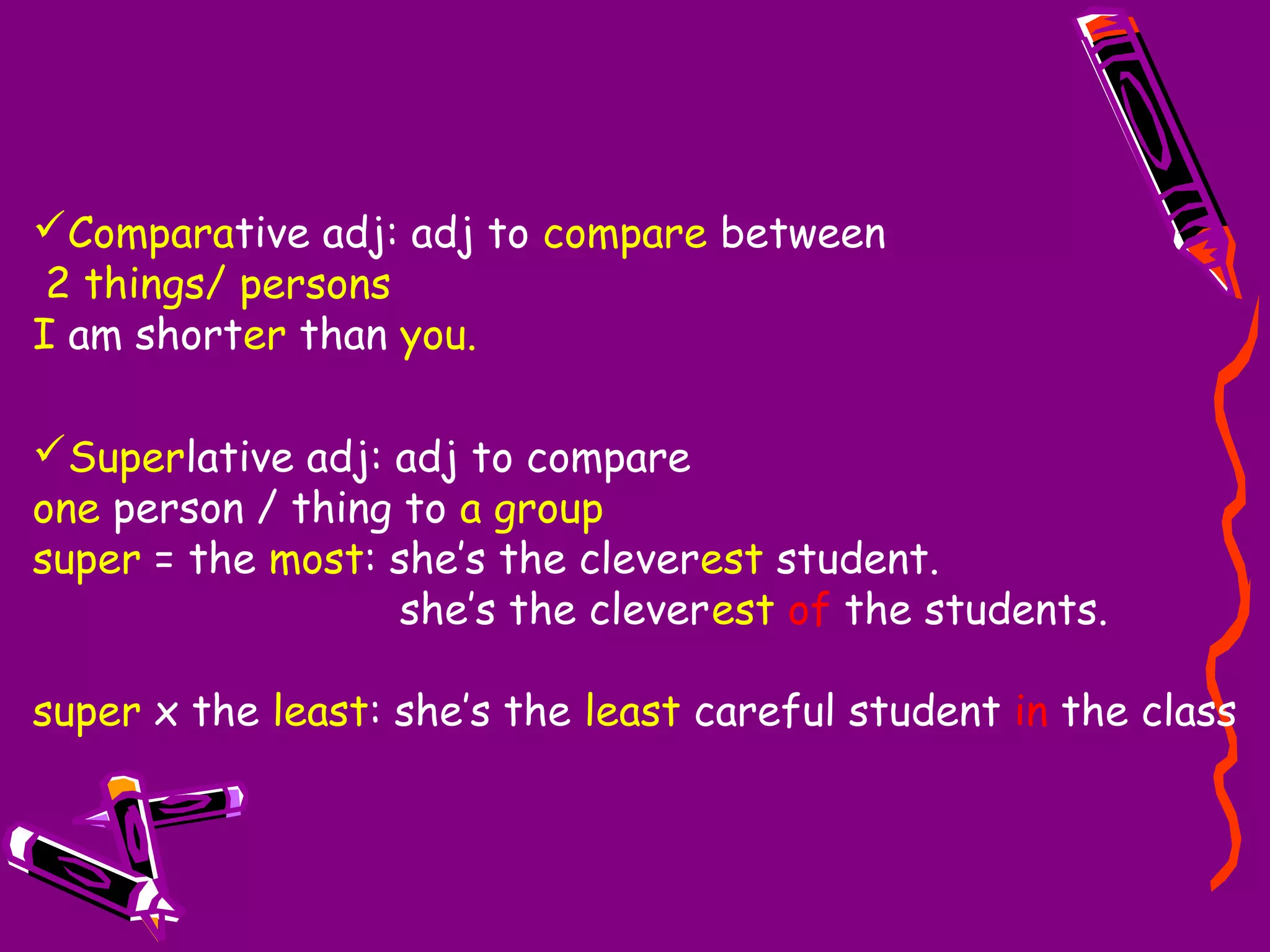Upstream A2 Practice Comparatives Superlatives | PPT