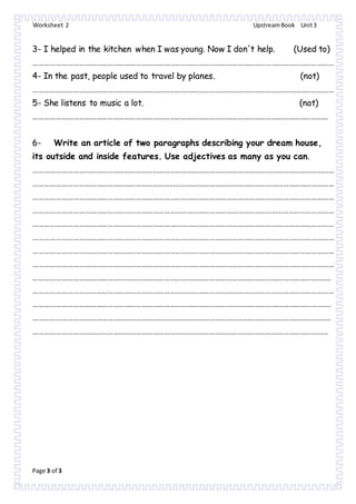 upstream a2 unit 2 worksheet